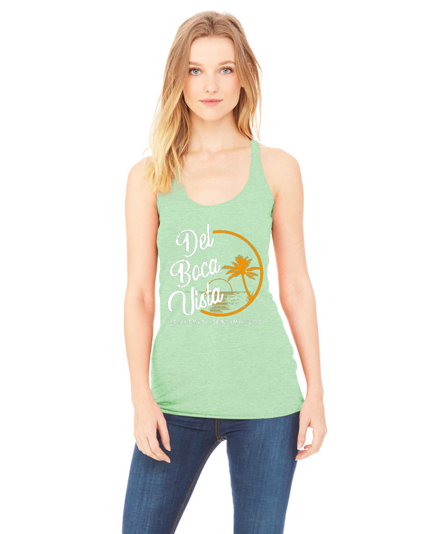 DEL BOCA VISTA Bella + Canvas Ladies' Triblend Racerback Tank | 8430 - Kitchener Screen Printing