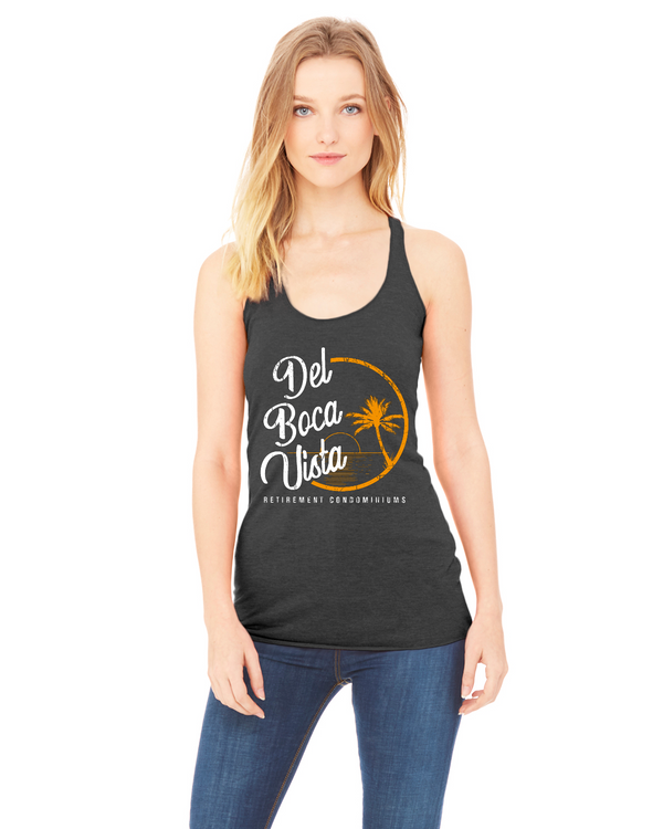 DEL BOCA VISTA Bella + Canvas Ladies' Triblend Racerback Tank | 8430 - Kitchener Screen Printing