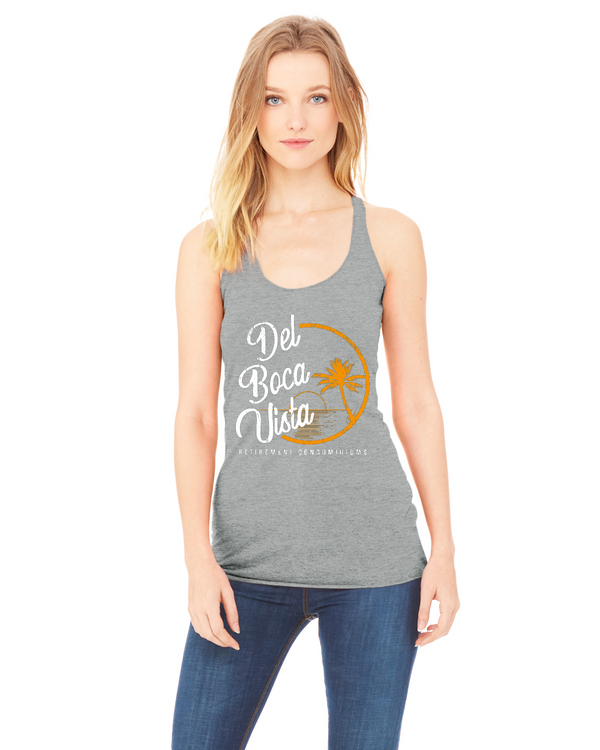 DEL BOCA VISTA Bella + Canvas Ladies' Triblend Racerback Tank | 8430 - Kitchener Screen Printing